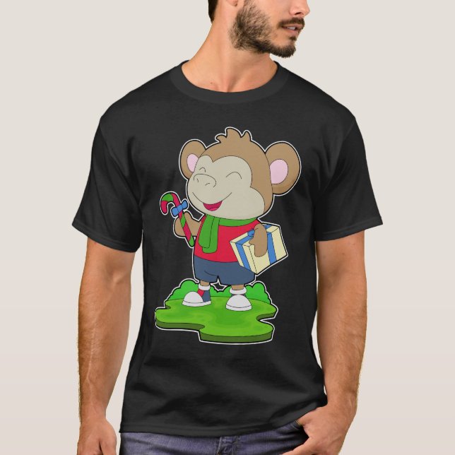 Weihnachtspaket für den Affen T-Shirt (Vorderseite)