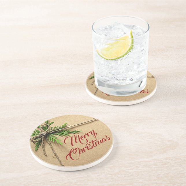 "Weihnachtspaket" Untersetzer (Seite)