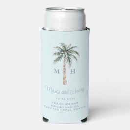 Weihnachtspalme | Beach Wedding Monogram Selters Dosenkühler