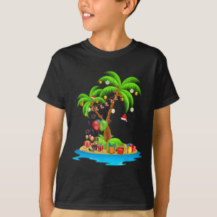Weihnachtspalme tropische Xmas Coconut Matching T-Shirt