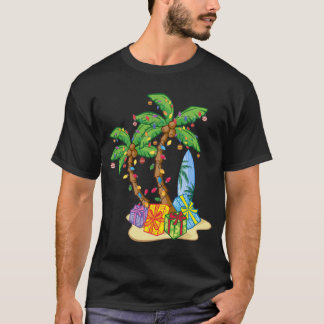 Weihnachtspalme Tropische Xmas Kokospalme T-Shirt