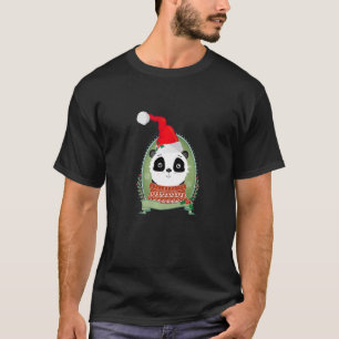 Weihnachtspanda mit Jumper und Hut T-Shirt