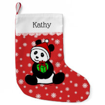 Weihnachtspanda-Weihnachtsmannmütze