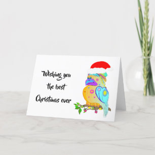 Weihnachtspapagei Feiertagskarte