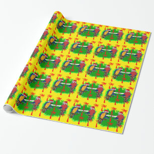 WEIHNACHTSPAPAGEIEN GESCHENKPAPIER