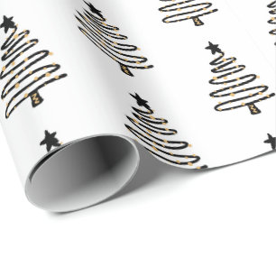 Weihnachtspapier - Bäume Geschenkpapier