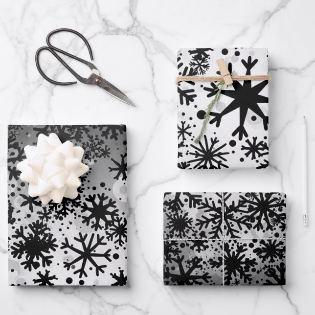 Weihnachtspapier Flachblatt-Set Geschenkpapier Set (Vorderseite)