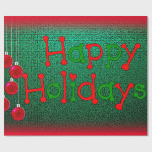 Weihnachtspapier Frohe Feiertage Geschenkpapier