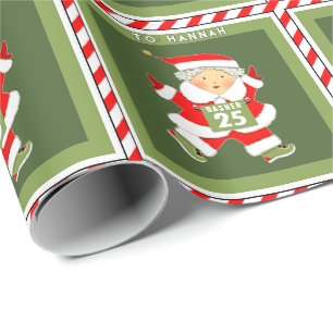 Weihnachtspapier für Läuferinnen Geschenkpapier