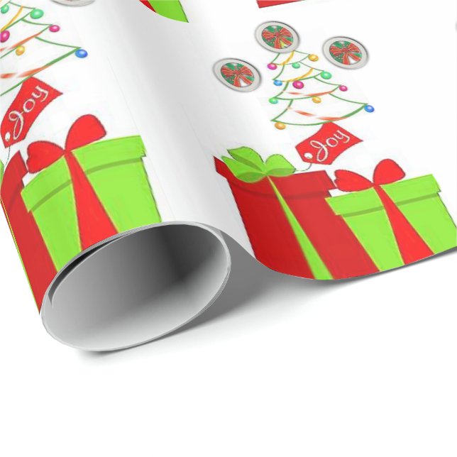 Weihnachtspapier Geschenkpapier (Rolleneckpunkt)