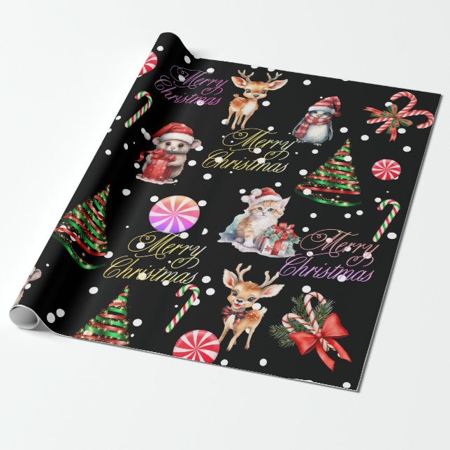 Weihnachtspapier Geschenkpapier (Ungerollt)