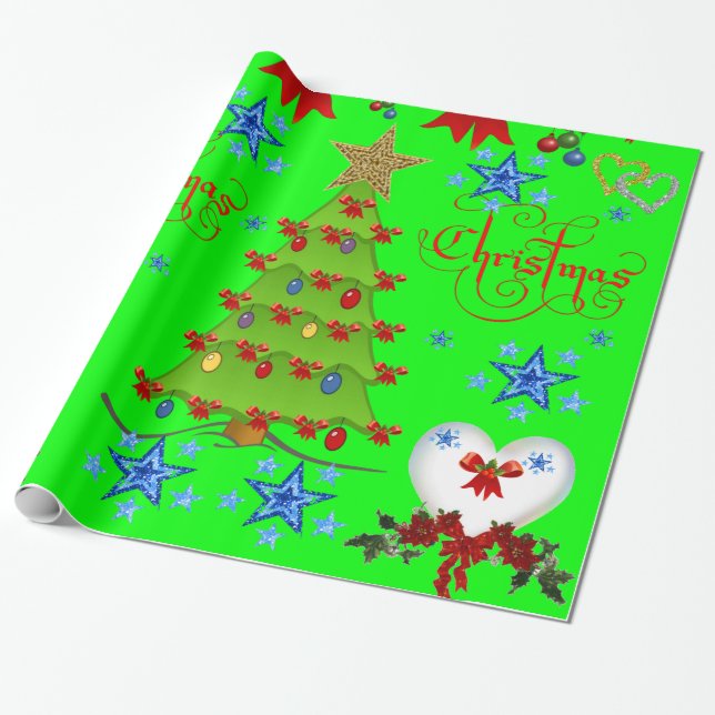 Weihnachtspapier Geschenkpapier (Ungerollt)