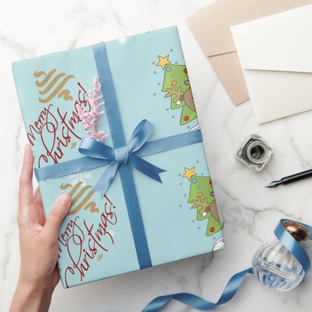 Weihnachtspapier. Geschenkpapier (Schenken)