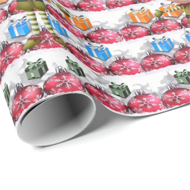 Weihnachtspapier Geschenkpapier (Rolleneckpunkt)