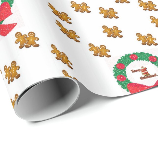 Weihnachtspapier Geschenkpapier (Rolleneckpunkt)