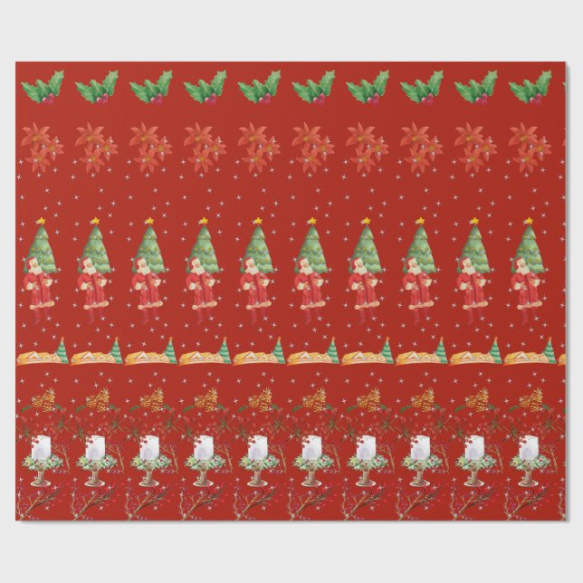Weihnachtspapier Geschenkpapier (Flach)