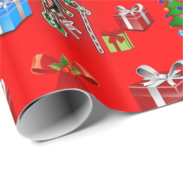 Weihnachtspapier Geschenkpapier (Rolleneckpunkt)