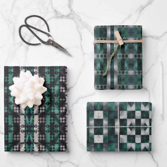 Weihnachtspapier Geschenkpapier Set (Vorderseite)