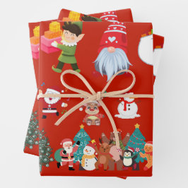 Weihnachtspapier Geschenkpapier Set
