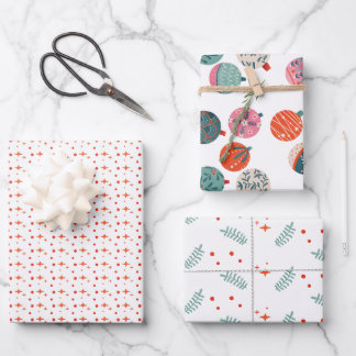 Weihnachtspapier Geschenkpapier Set