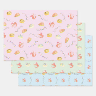 Weihnachtspapier Geschenkpapier Set