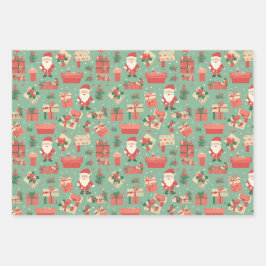 Weihnachtspapier Geschenkpapier Set