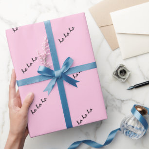 Weihnachtspapier ho ho ho männlich blau geschenkpapier