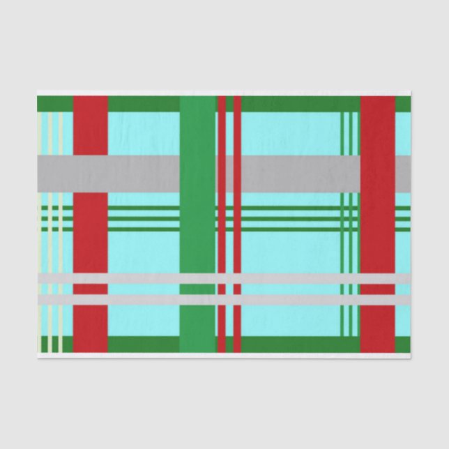 Weihnachtspapier kariert seidenpapier (Vorderseite)