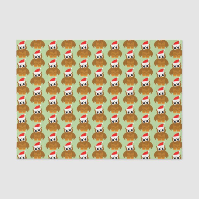 Weihnachtspapier mit niedlichem Weihnachtsschauer Seidenpapier (Vorderseite)