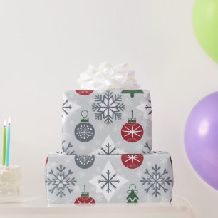 Weihnachtspapier mit Schneeflocken Geschenkpapier