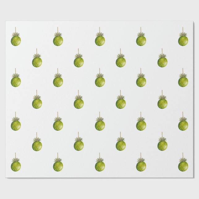 Weihnachtspapier-Ornament Geschenkpapier (Flach)