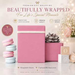 Weihnachtspapier Rosa Luxus-Geschenkpapier Geschenkpapier