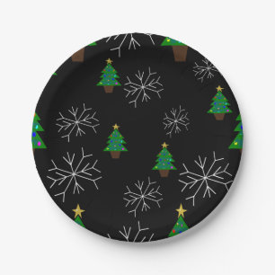 Weihnachtspapier-Teller Pappteller