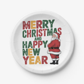 Weihnachtspapier-Teller Pappteller