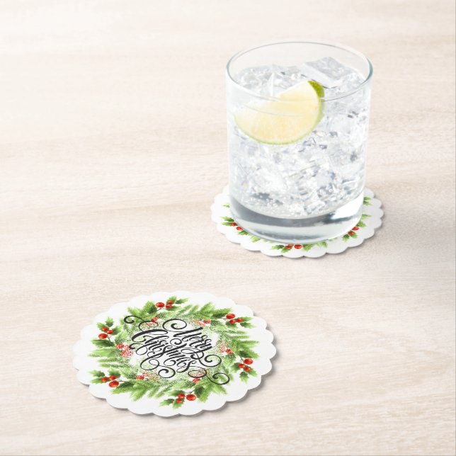 Weihnachtspapier-Untersetzer Untersetzer (Vor Ort)