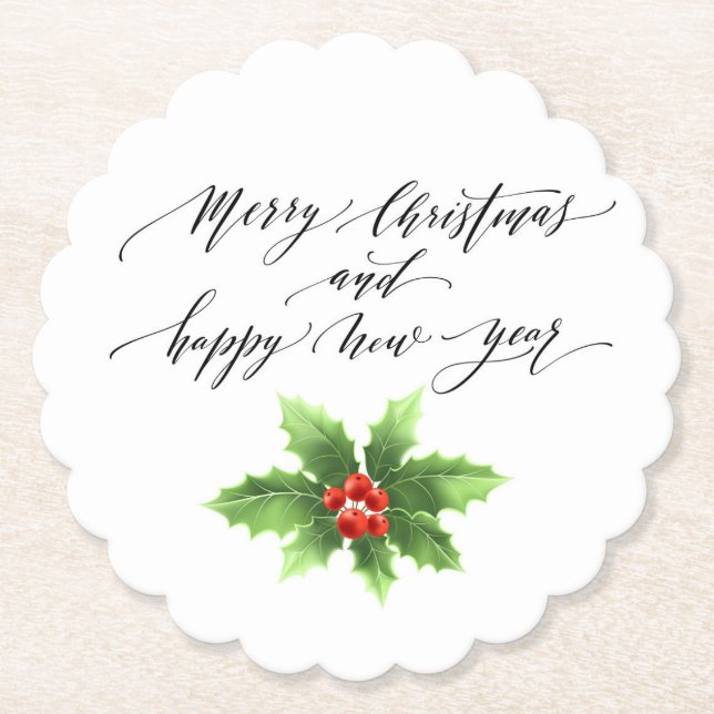 Weihnachtspapier-Untersetzer Untersetzer (Vorderseite)