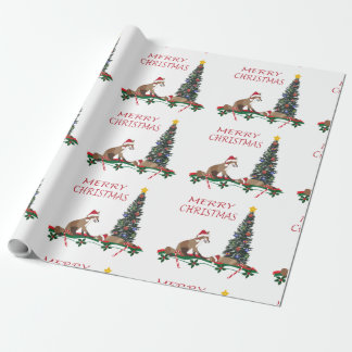 Weihnachtspapier, Wildtiere  Geschenkpapier