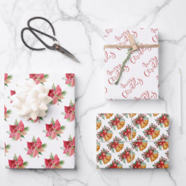 Weihnachtspapierblätter Geschenkpapier Set