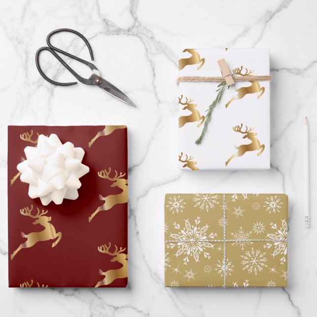 Weihnachtspapiere - Die Klassiker 2 Geschenkpapier Set (Vorderseite)