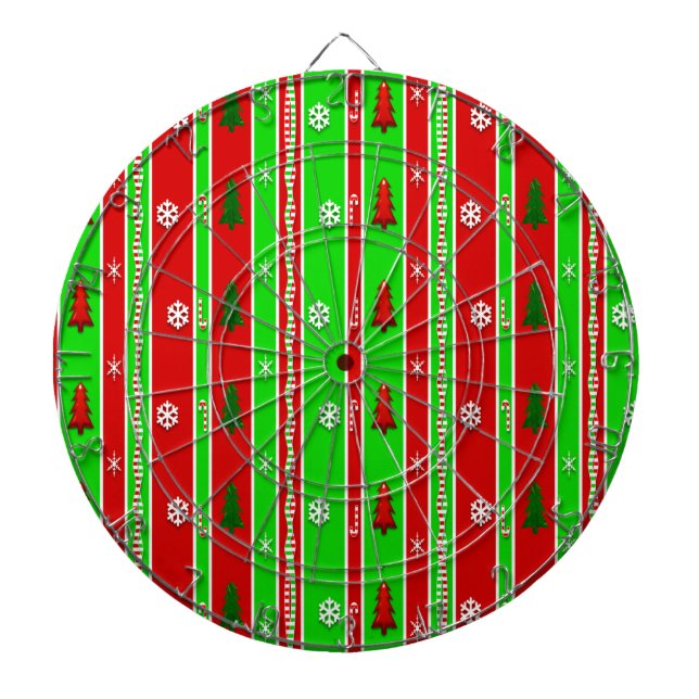 Weihnachtspapiermuster Dartscheibe (vorne)