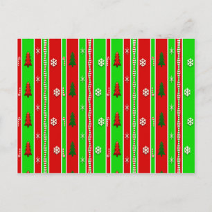 Weihnachtspapiermuster Feiertagspostkarte