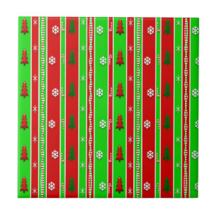Weihnachtspapiermuster Fliese