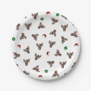Weihnachtspapierplatte Pappteller