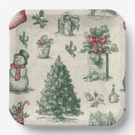 Weihnachtspapierteller Pappteller