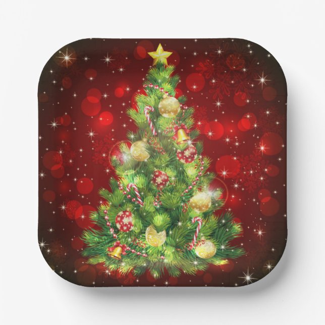 Weihnachtspapierteller Pappteller (Vorderseite)