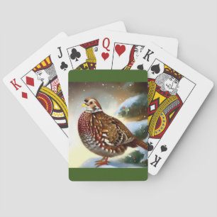 Weihnachtspartridge (1) spielkarten