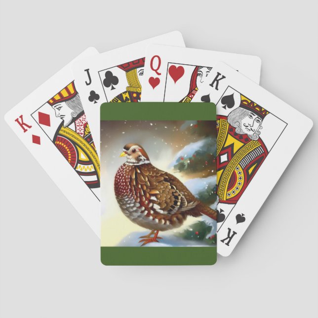Weihnachtspartridge (1) spielkarten (Rückseite)