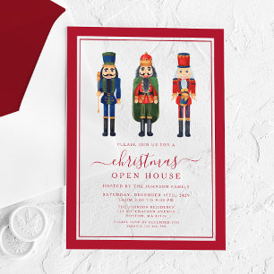 Weihnachtsparty mit Nussknacker Open House Acryleinladungen