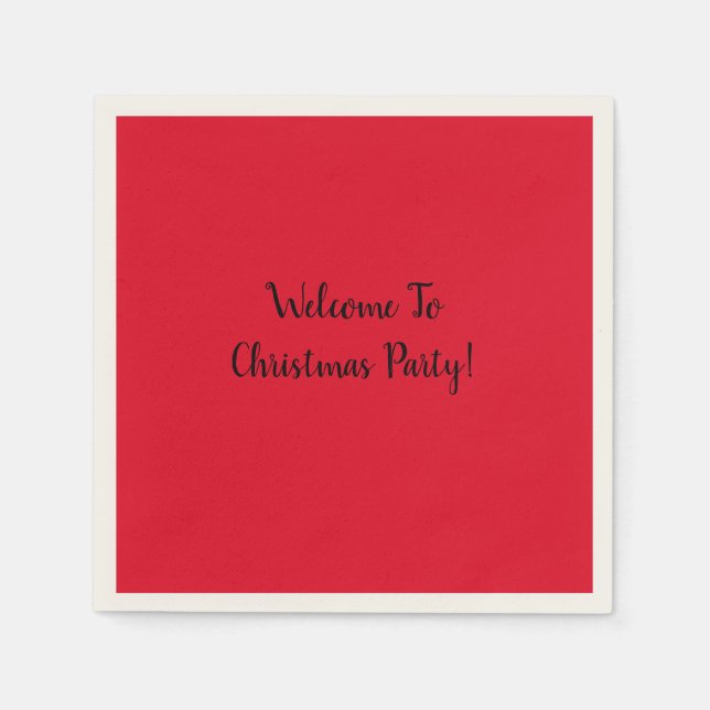 WeihnachtsParty Napkins Serviette (Vorderseite)