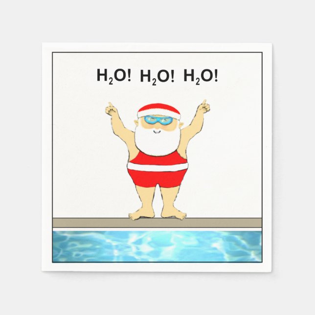 WeihnachtsParty Napkins Serviette (Vorderseite)